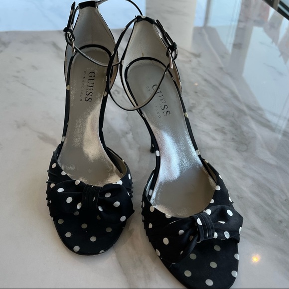 Guess by Marciano satin polka dot high heeled sandals - Picture 3 of 6
